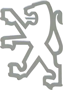 این تصویر مارک کروم است که لوگوی پژو پارس را نمایش می دهد.